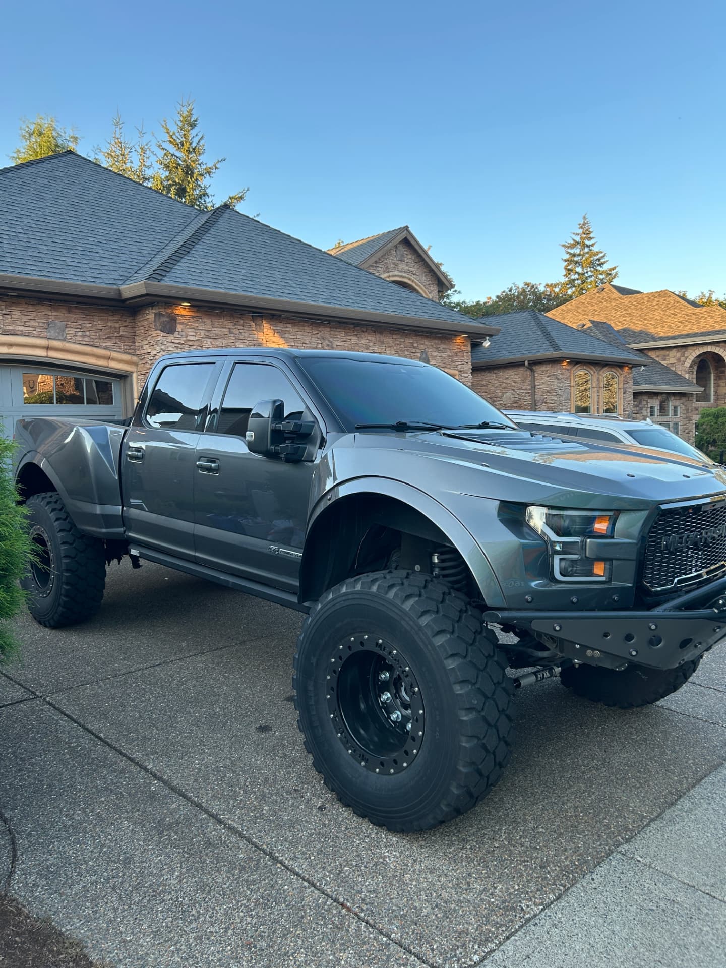 Lifted Ford F-150 with gloss paint finish after a mobile full detail in Vancouver, WA